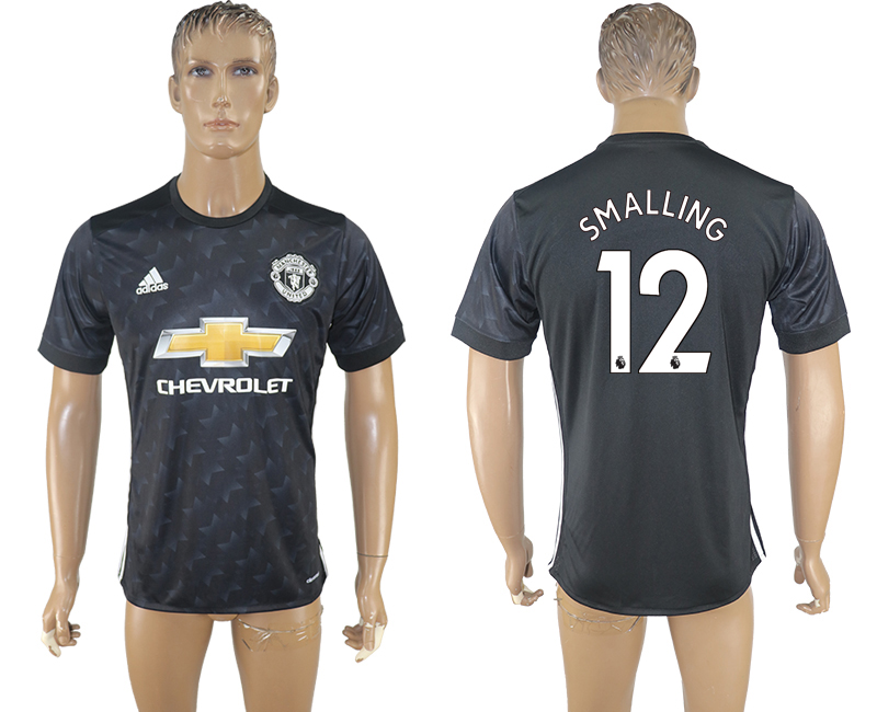 2017-2018 Manchester United SMALLING #12 football jersey black | Maillots  De Foot Pas Cher 2023-2024