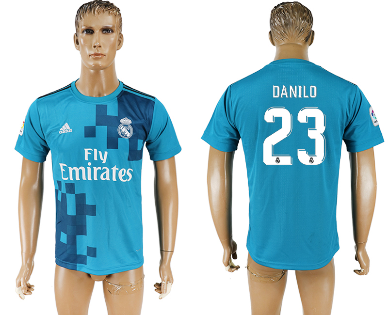 2017-2018 Real Madrid CF DANILO #23 FOOTBALL JERSEY BLUE | Maillots De Foot  Pas Cher 2022-2023