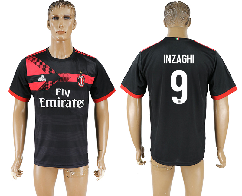 2017-18 football jersey AC MILAN INZAGHI #9 | Maillots De Foot Pas Cher  2022-2023