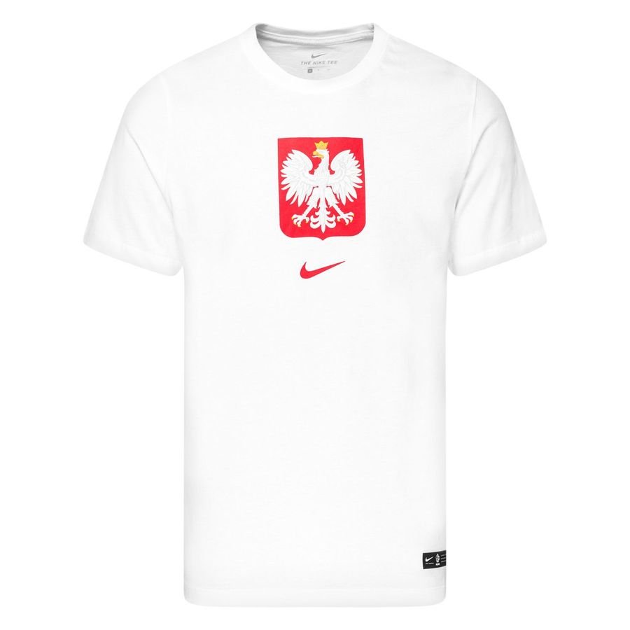 Poland T-Shirt Evergreen EURO 2020 - White/Sport Red Kids-Kit