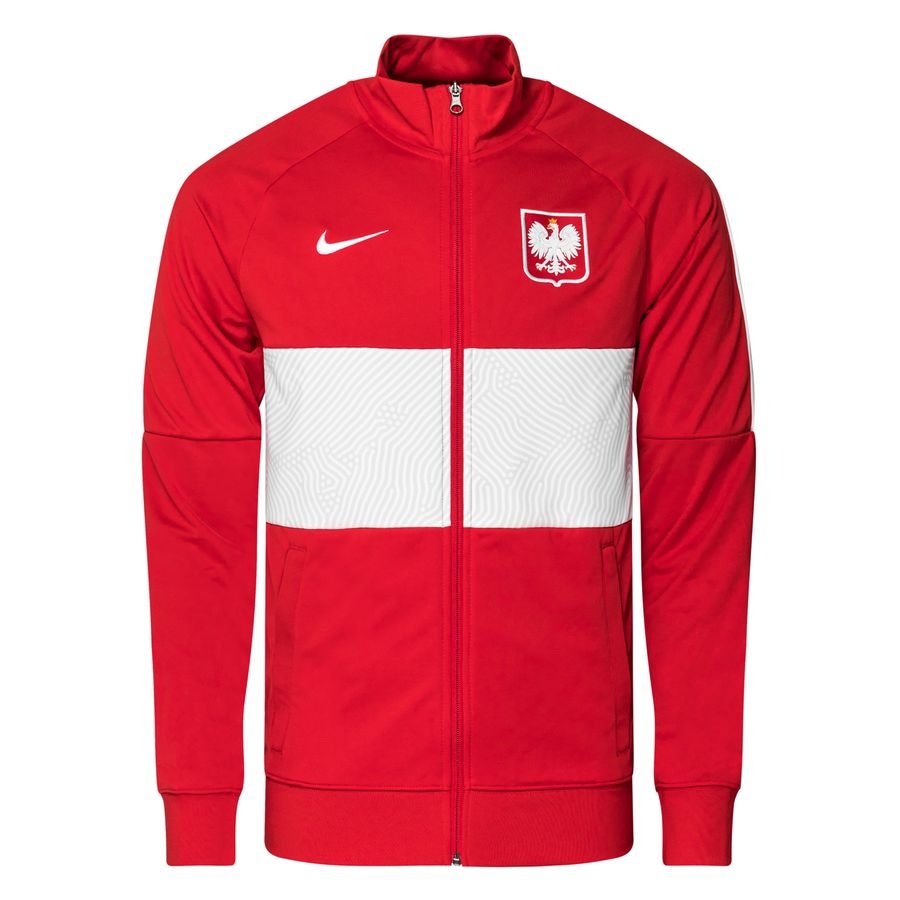 Poland Track Jacket Dry I96 Anthem EURO 2020 - Sport Red/White