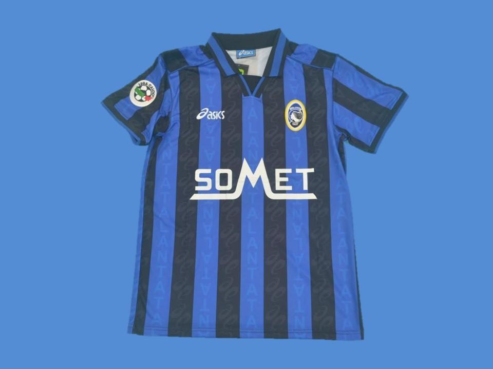 Atalanta 1996 1997 Home Jersey Serie A Patch
