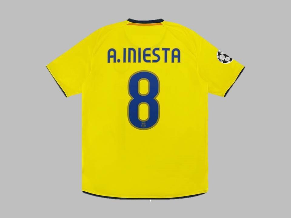 Barcelona 2008 2009 A. Iniesta 8 Away Shirt
