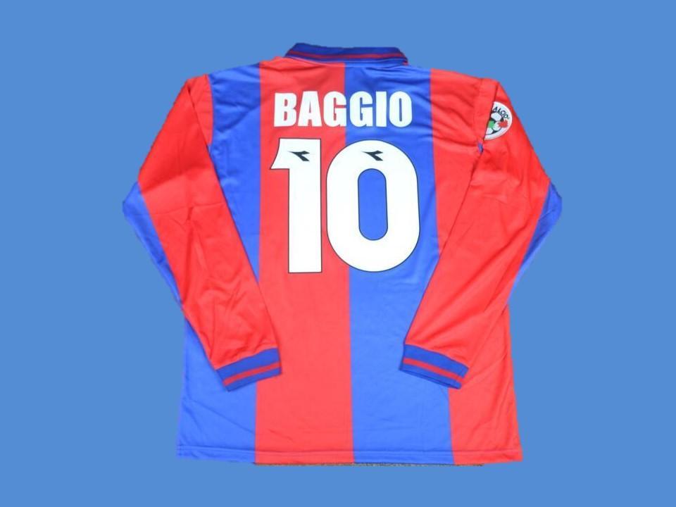 Bologna 1997 1998 Baggio 10 Home Jersey Long Sleeve Serie A