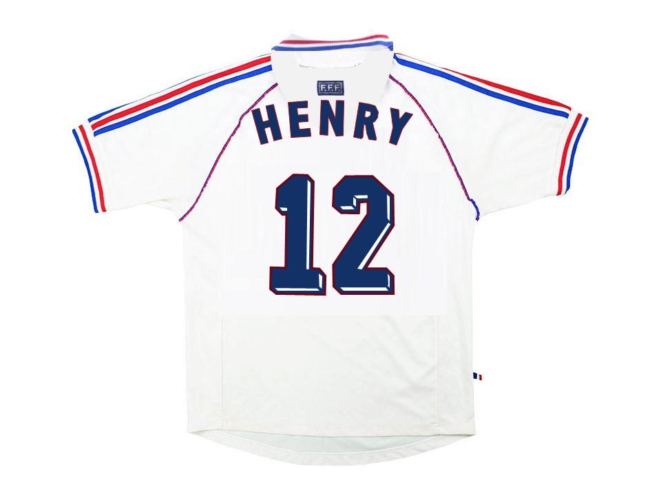 France 1998 World Cup Henry 12 Away Jersey