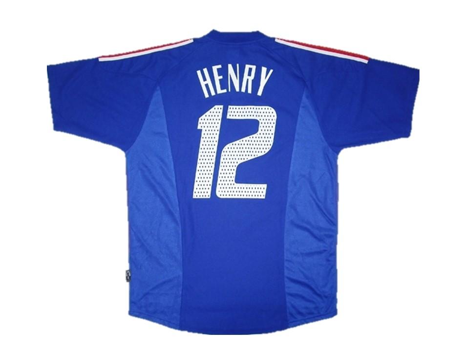France 2002 Henry 12 World Cup Home Jersey