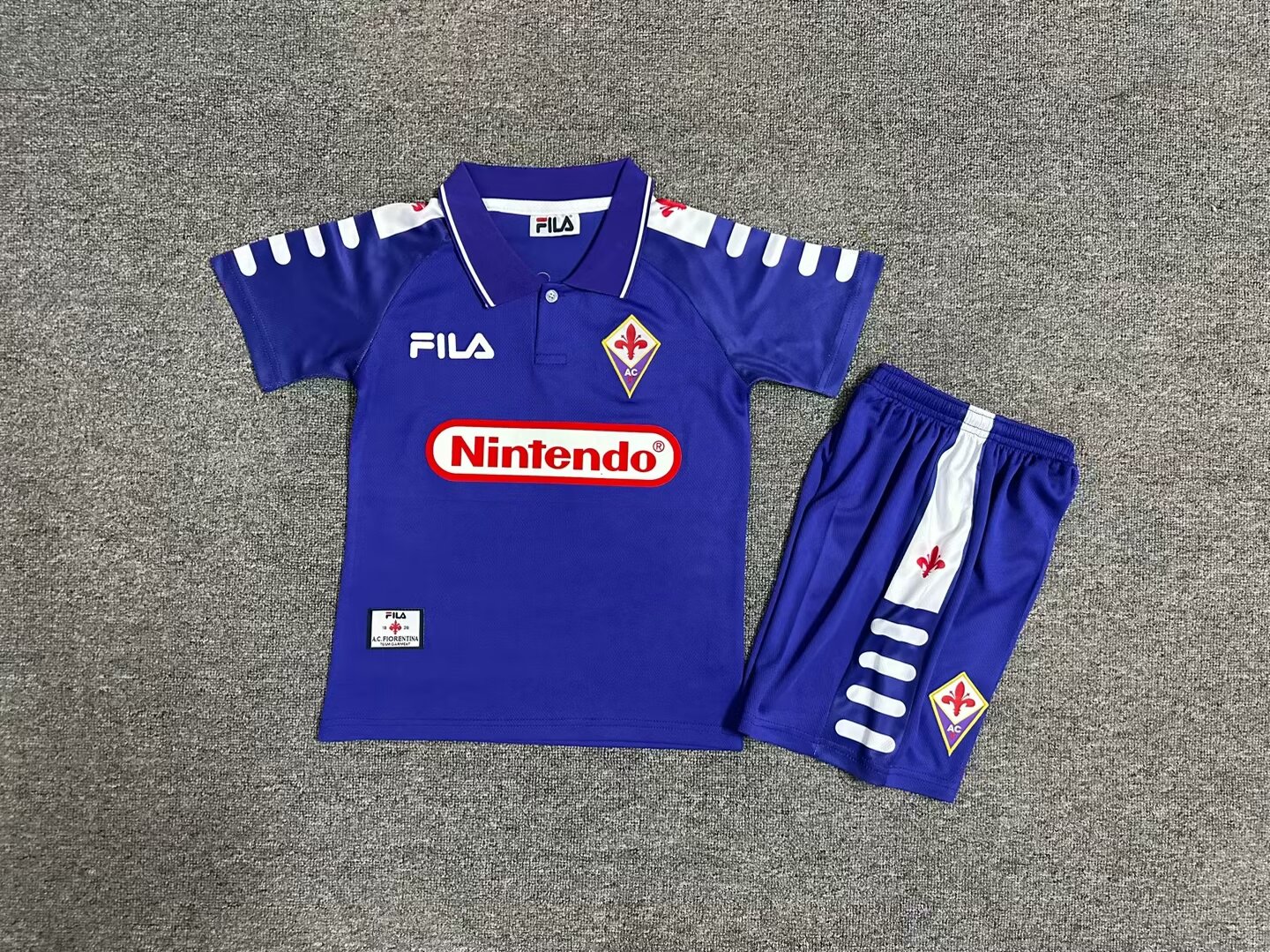 Fiorentina Enfants Maillots Domicile 1998-1999