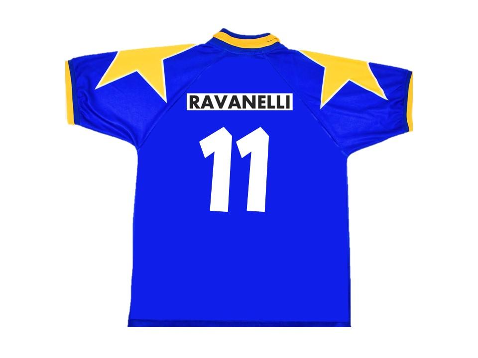 Juventus 1995 1996 Ravanelli 11 Away Football Shirt Soccer Jersey