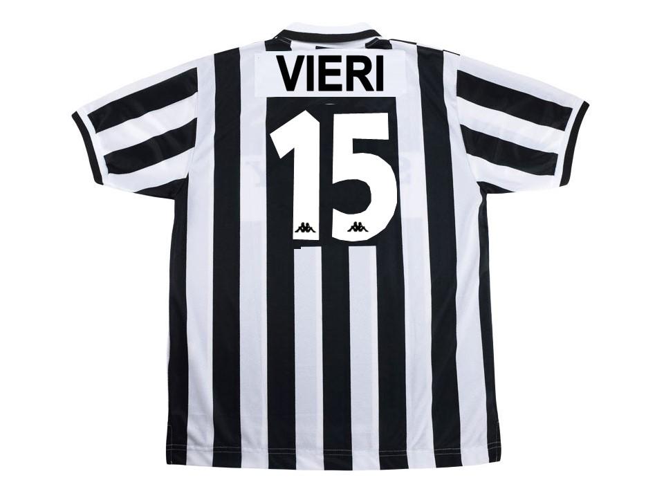 Juventus 1996 1997 Vieri 15 Home Football Shirt Soccer Jersey