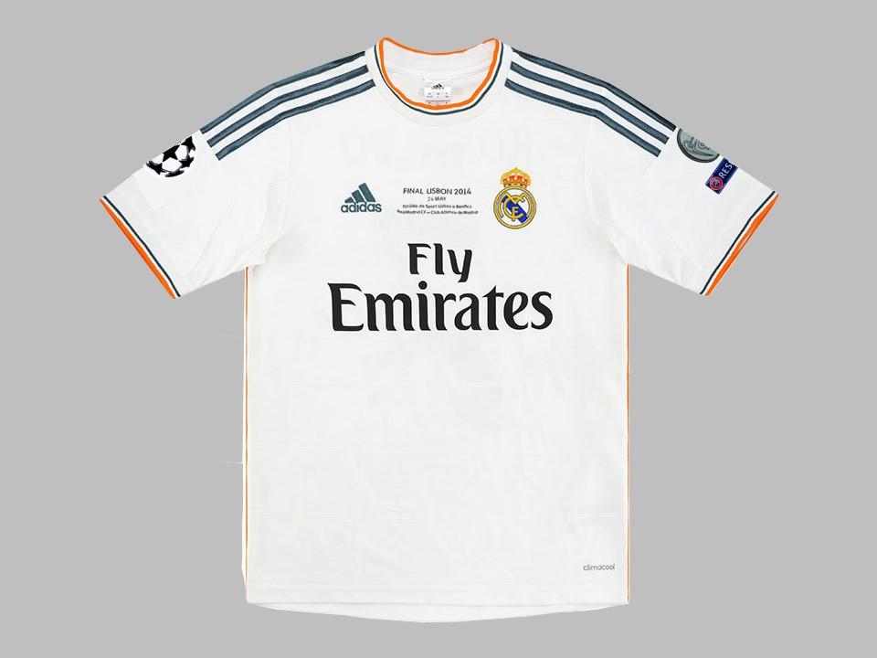 Real Madrid 2013-2014 Home Shirt Ucl | Maillots De Foot Pas Cher 2023-2024