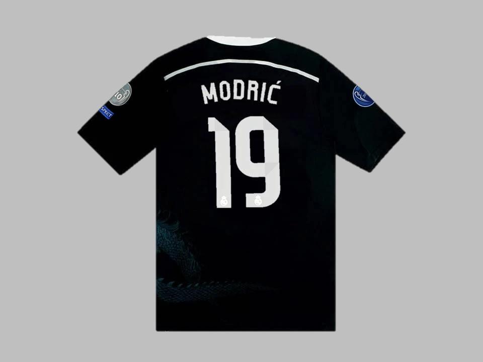 Real Madrid 2014 2015 Modric 19 Away Black Shirt