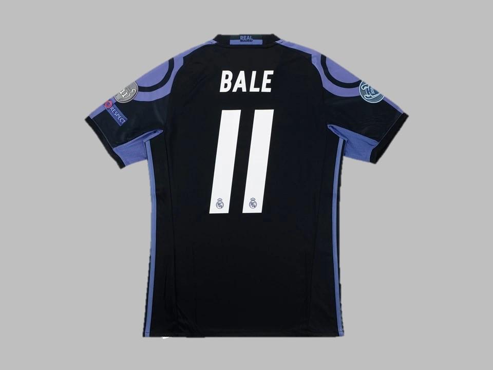Real Madrid 2016 2017 Bale 11 Ucl Away Shirt