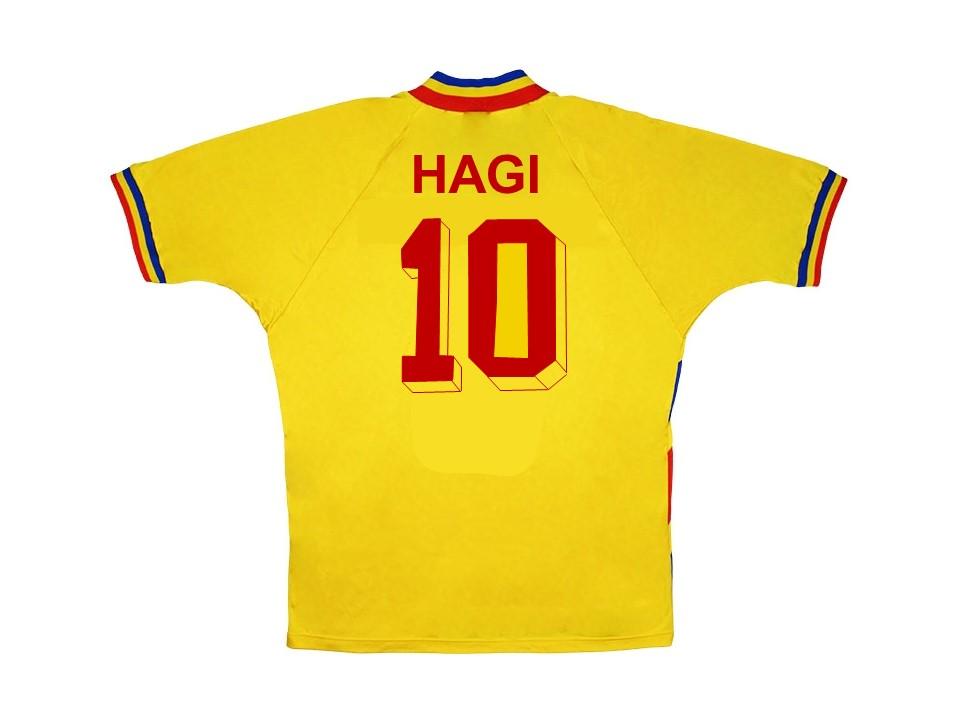 Romania 1994 Hagi 10 World Cup Home Football Shirt