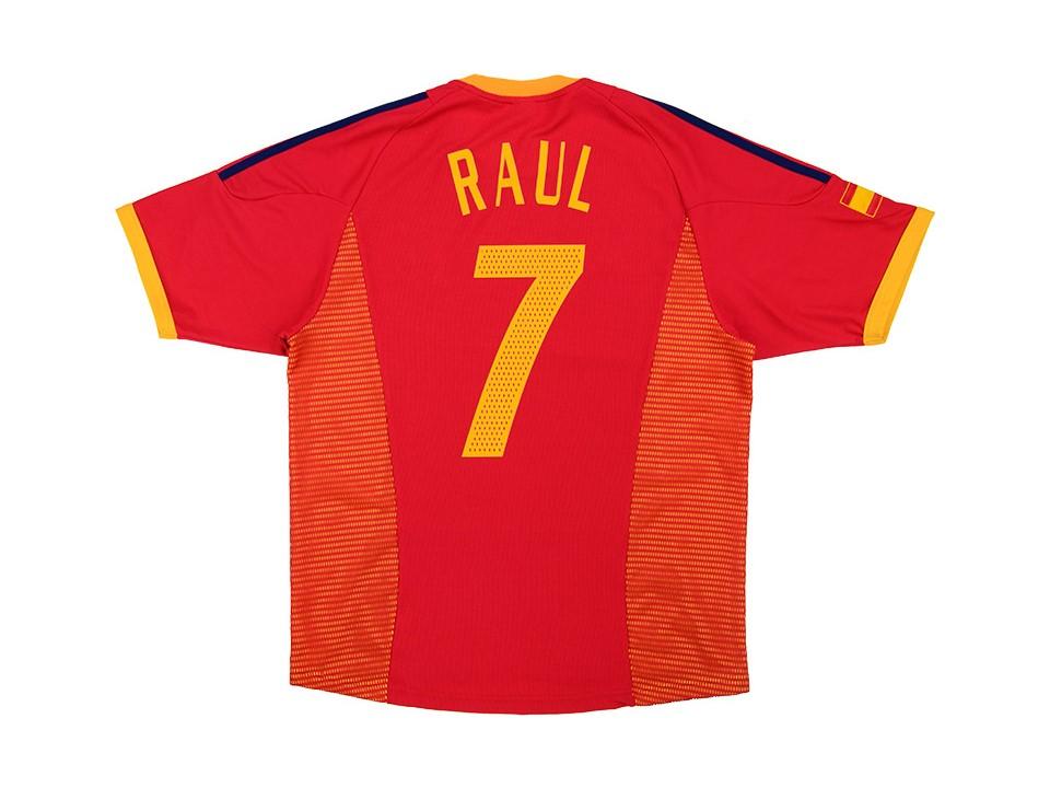 Spain 2002 Raul 7 World Cup Home Football Shirt