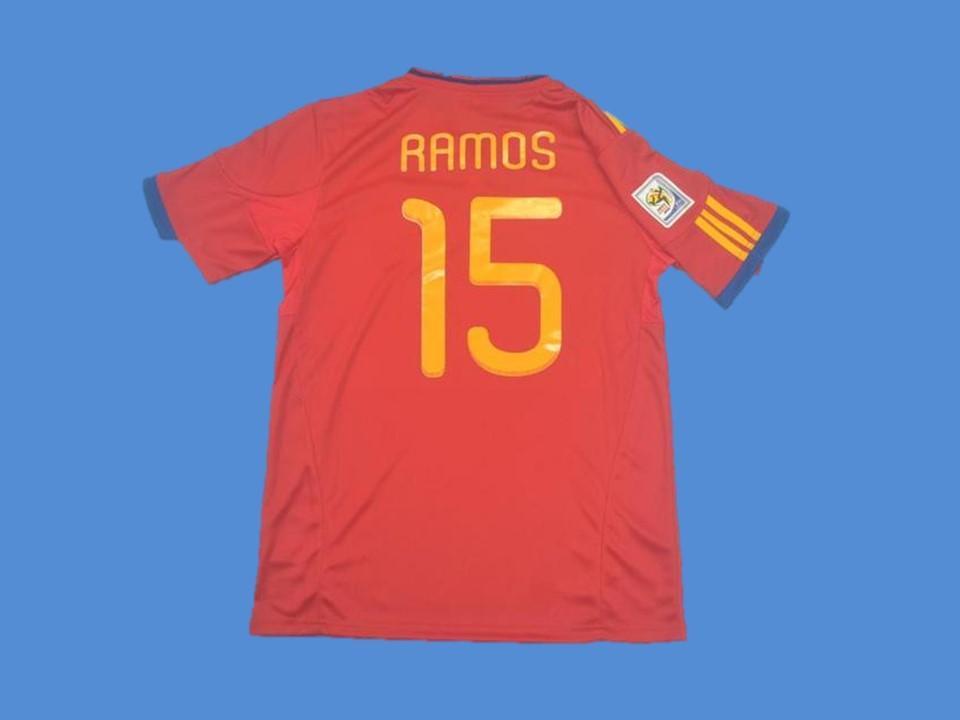 Spain 2010 Espaa Ramos 15 World Cup Home Jersey